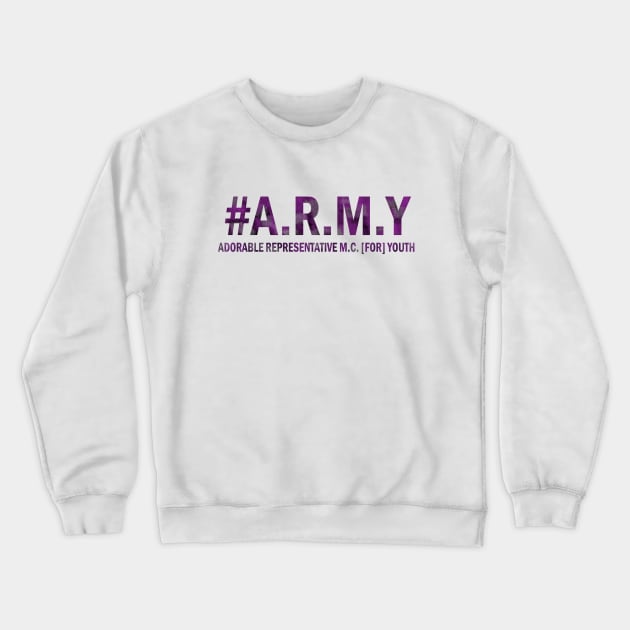 BTS ARMY Crewneck Sweatshirt by eesomebysrishti